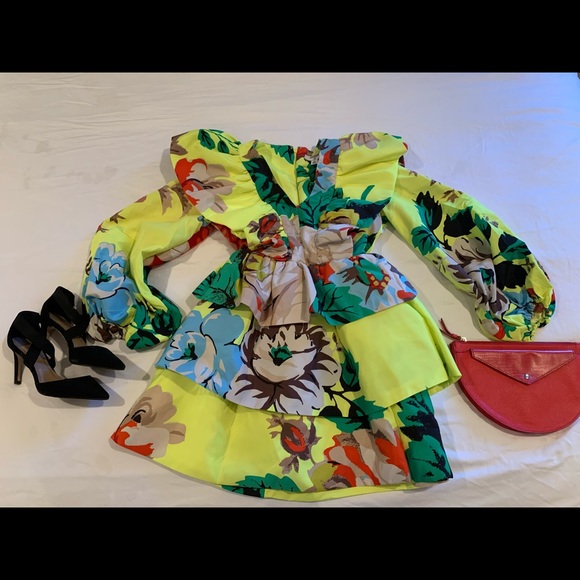 Vibrant Sold Out Christopher John Rogers Dress NWT - Picture 2 of 8